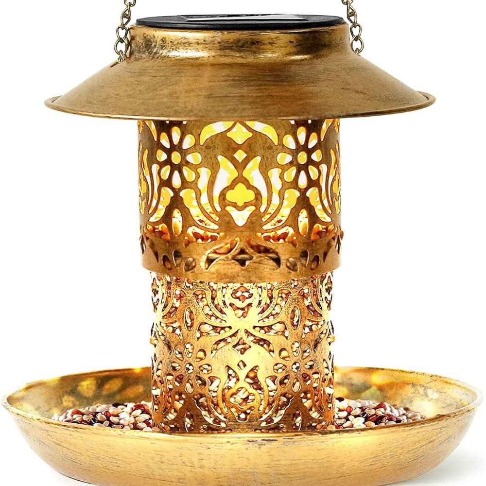Solar Bird Feeder for Outdoor Hanging,